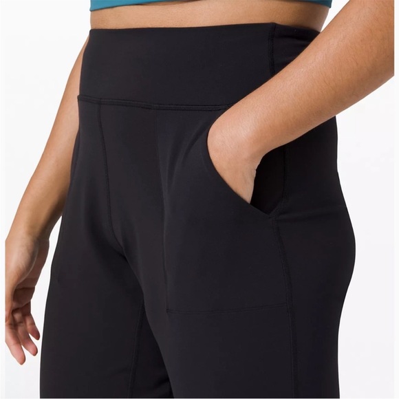 Lululemon Align Jogger 28" Black Leggings Womens Size 8 Full Length High Rise - Picture 4 of 5